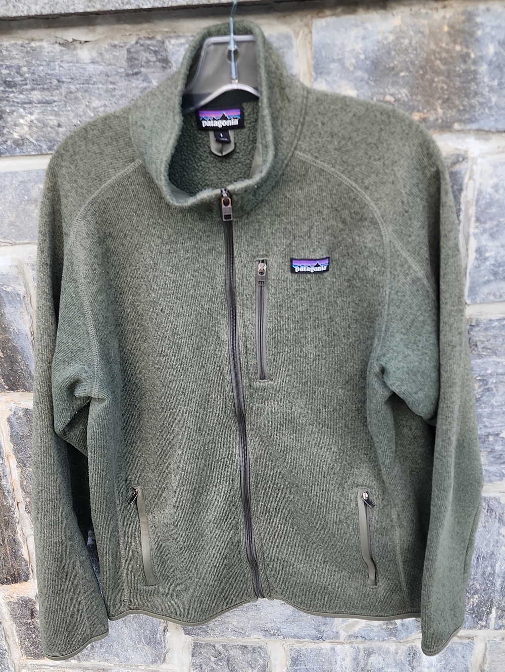 Patagonia Better Sweater Jacket In Industrial Green Men's size Large